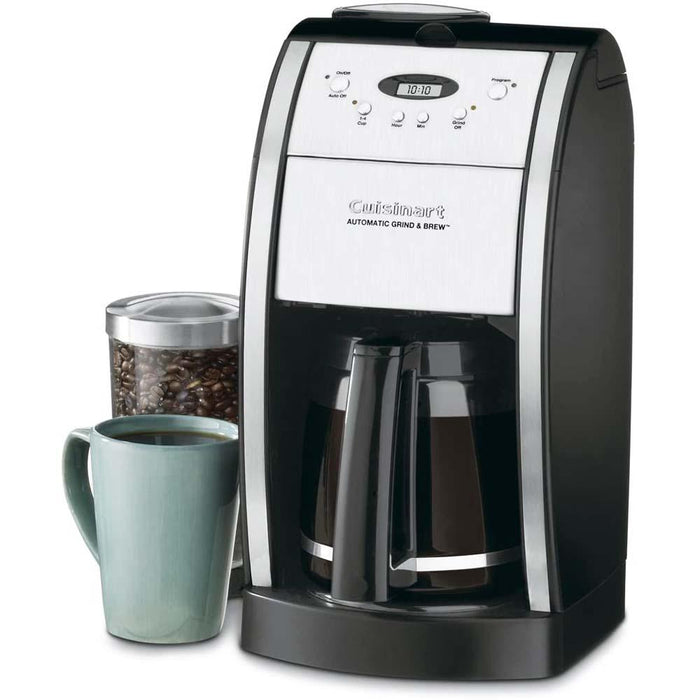Cuisinart 12-Cup Automatic Grind and Brew Coffeemaker & Grinder w/ Mug Bundle