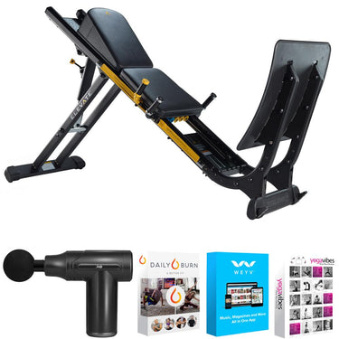 Total Gym ELEVATE Jump/Squat Bodyweight/Resistance Exercise Machine + Massage Gun Bundle