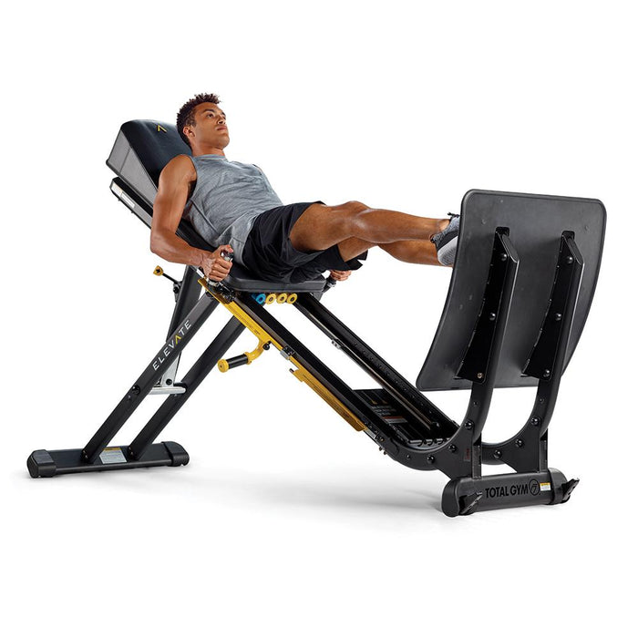 Total Gym ELEVATE Jump/Squat Bodyweight/Resistance Exercise Machine + Massage Gun Bundle