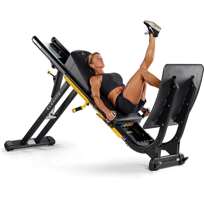 Total Gym ELEVATE Jump/Squat Bodyweight/Resistance Exercise Machine + Massage Gun Bundle