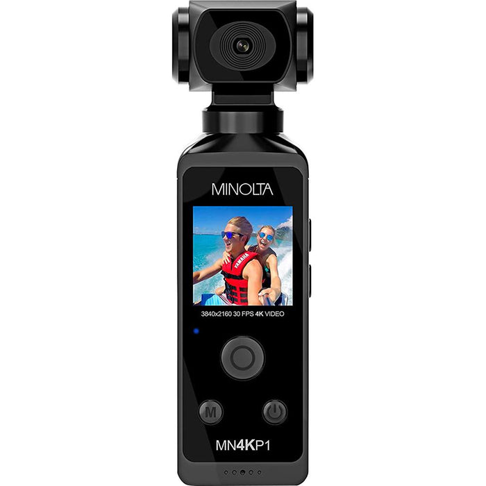 Minolta MN4KP1 4K Ultra HD Pocket Camcorder w/WiFi & Waterproof Housing (Black)