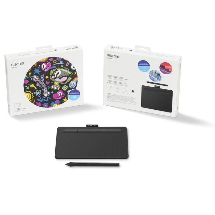 Wacom Intuos Creative Pen Tablet - Small, Black + 1 Year Protection Pack