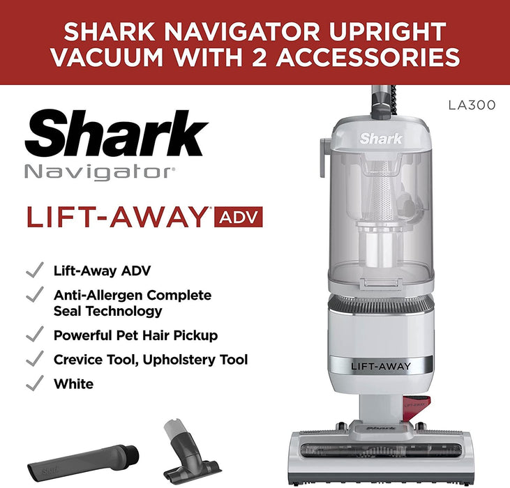 Shark Navigator Upright Lift-Away Vacuum, LA300 - Factory Refurbished