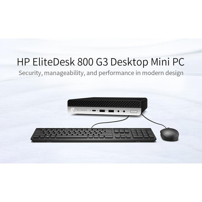 HP EliteDesk 800 G3 Intel i5-6500T 8GB/256GB Mini Desktop PC - Refurbished
