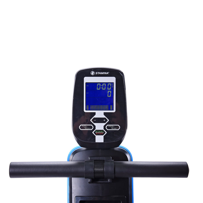 Stamina 35-1409 DT Plus Magnetic/Air Resistance Rowing Machine + Massage Gun Bundle