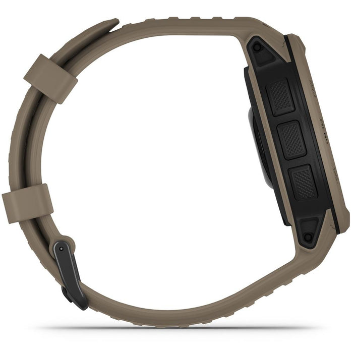 Garmin Instinct 2 Solar Smartwatch, Tactical Edition, Coyote Tan + Accessories Bundle