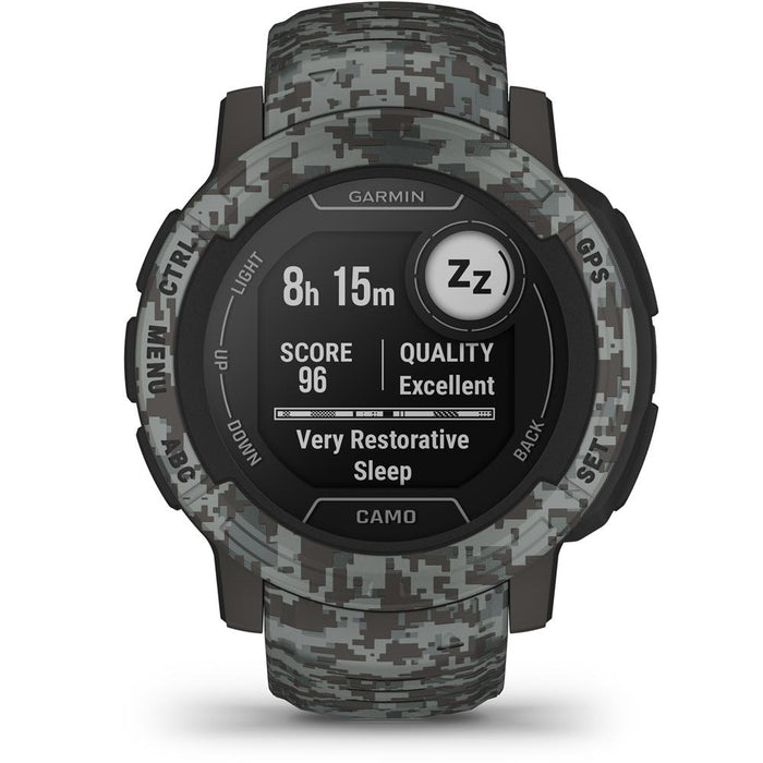 Garmin Instinct 2 Camo Edition GPS Smartwatch/Fitness Tracker Graphite+Warranty