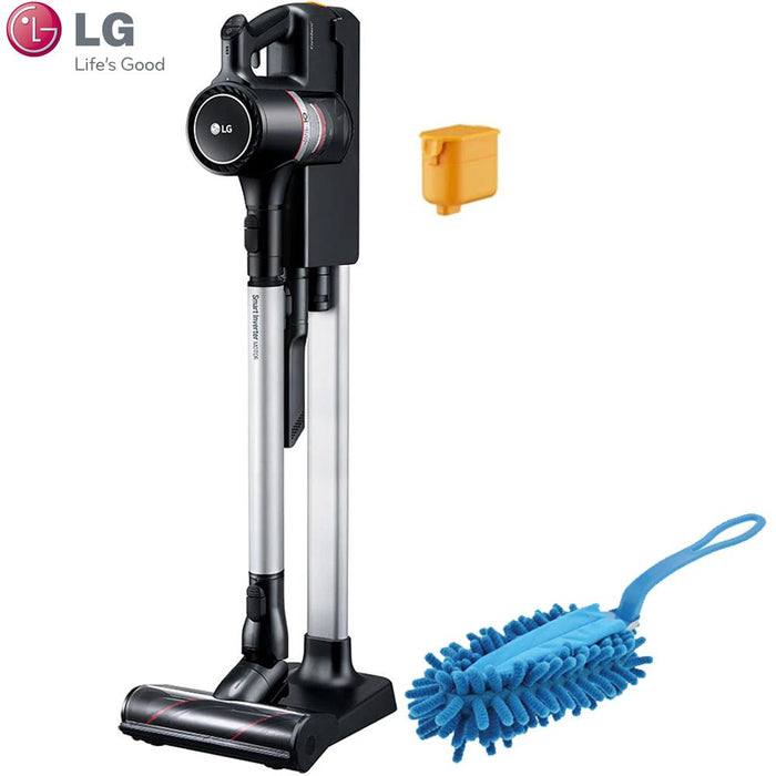 LG CordZero A9 Cordless Stick Vacuum, Black + Microfiber Hand Duster