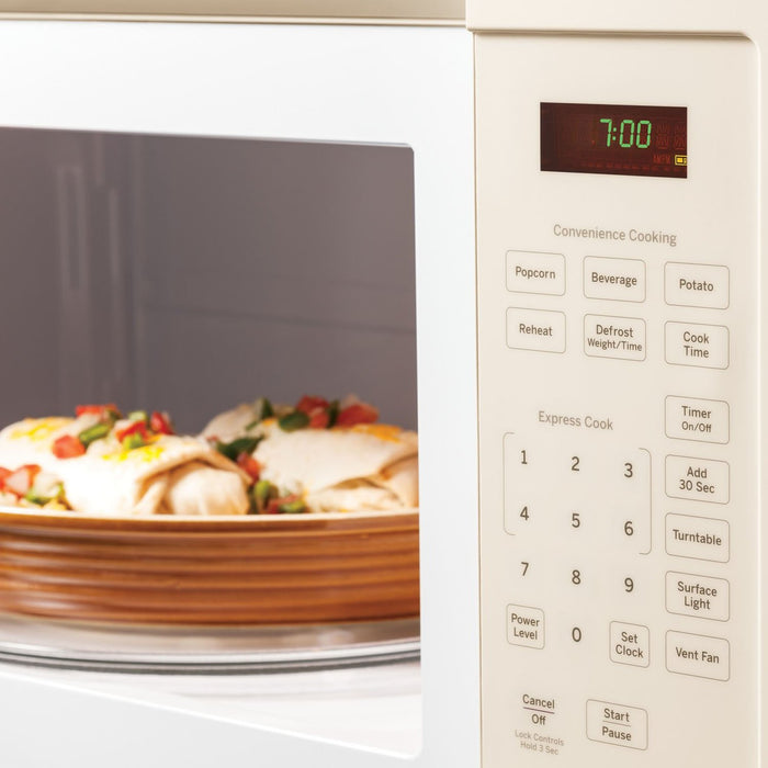 GE 1.6 Cu. Ft. Over-the-Range Microwave Oven, Bisque