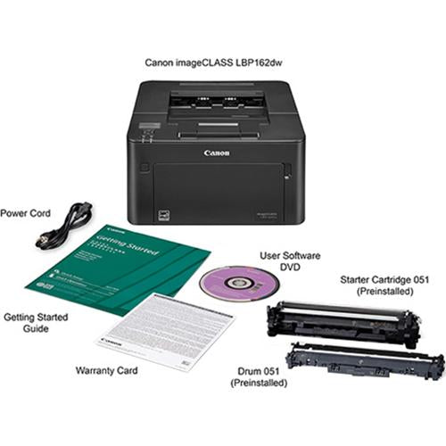 Canon imageCLASS LBP162dw Wireless Monochrome Duplex Laser Printer 2438C006 - Open Box