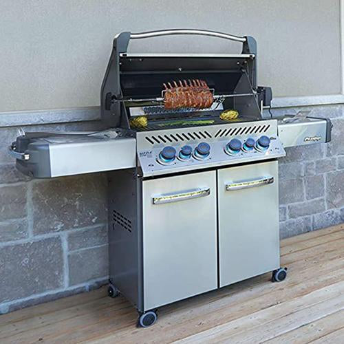 Napoleon Prestige 500 Propane Gas Grill with Infrared Side/Rear Burners, Stainless Steel