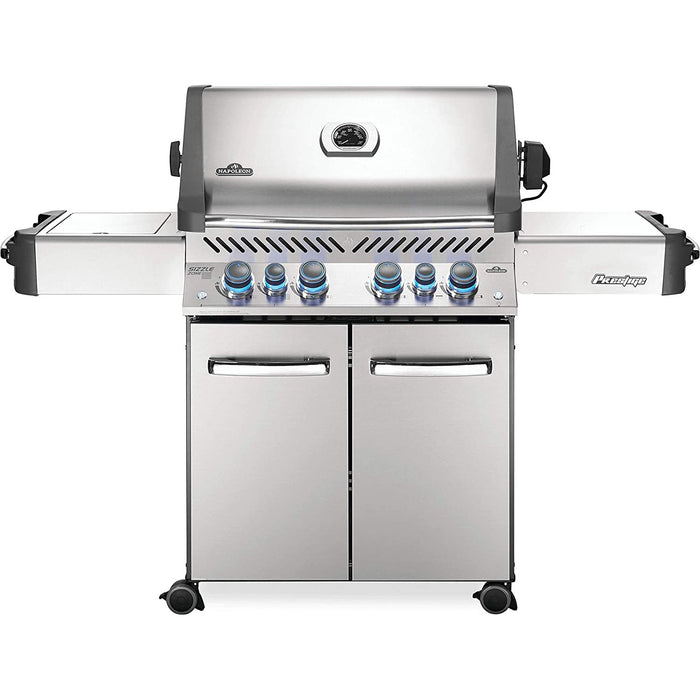Napoleon Prestige 500 Propane Gas Grill with Infrared Side/Rear Burners, Stainless Steel