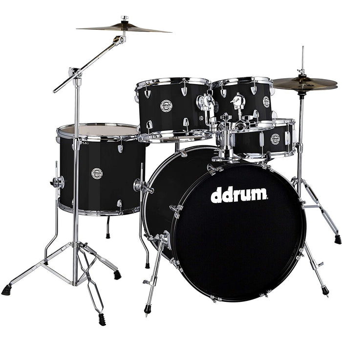 DDRUM D2 5-piece Complete Drum Kit with Throne, Midnight Black - D2 522 MB
