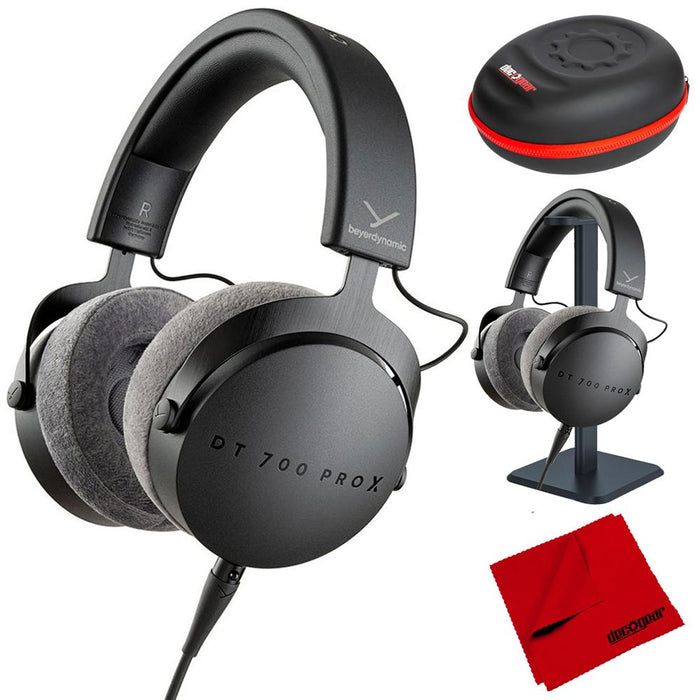 BeyerDynamic DT 700 PRO X Closed-Back Studio Headphones w/ Accessories Bundle