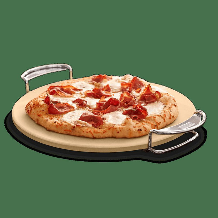 Weber Gourmet BBQ System Pizza Stone with Carry Rack,16.7"