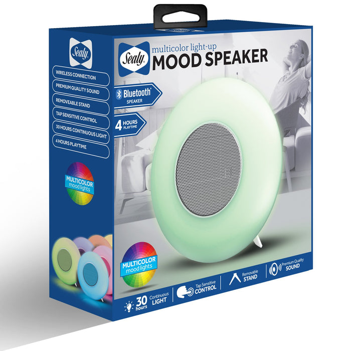 Sealy Bluetooth Speaker with Adjustable Multicolor Mood Lighting