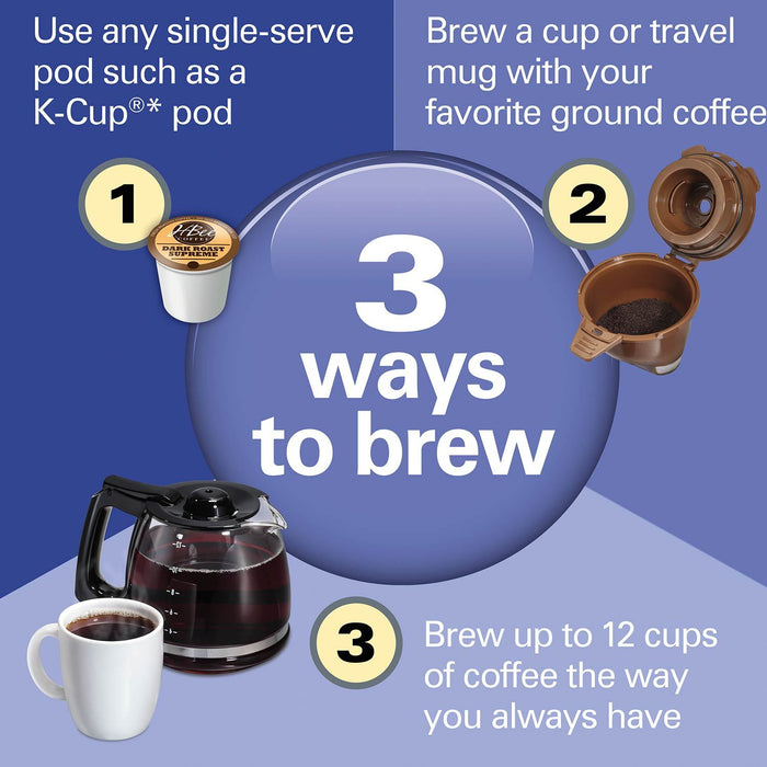 Hamilton Beach Flex Brew 2-Way Coffee Maker, Health & Personal Care