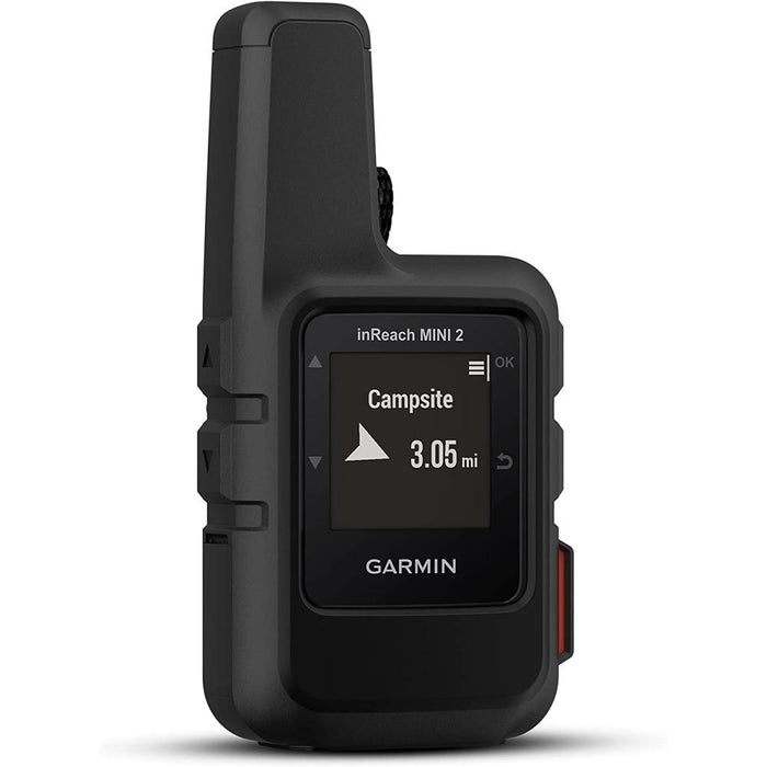 Garmin inReach Mini 2 Portable Satellite GPS Navigator (Black) w/ Warranty Bundle