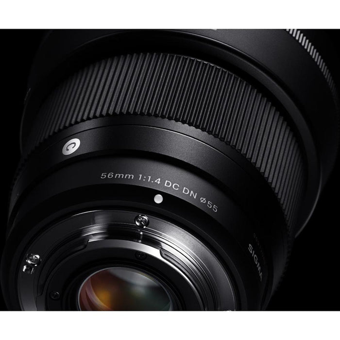 Sigma 56mm F1.4 DC DN Contemporary Lens for FUJIFILM X + Lexar 64GB Memory Card