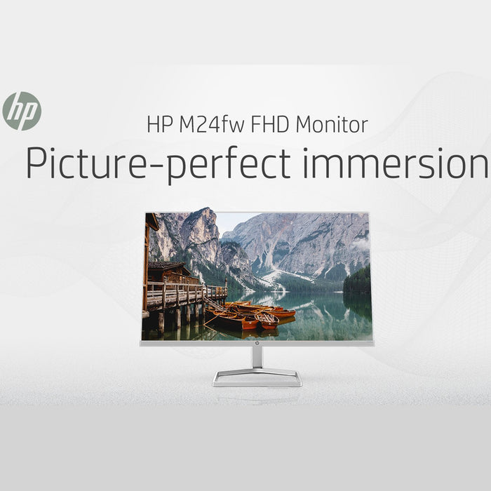 HP M24fw 24" FHD PC Monitor with AMD FreeSync, White