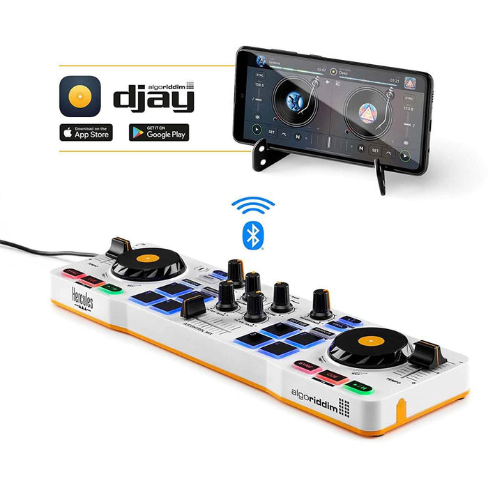 Hercules DJControl Mix BT Wireless DJ Controller for Smartphones with Warranty