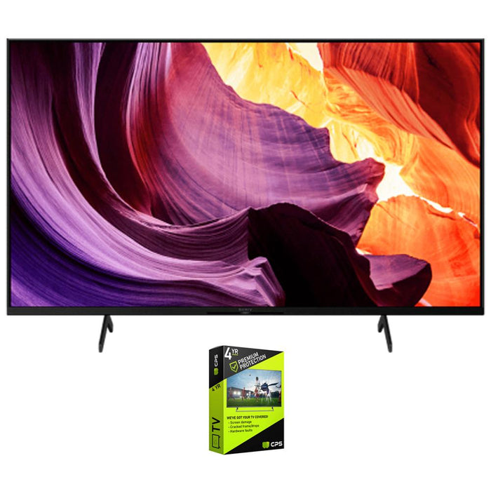 Sony 55" X80K 4K Ultra HD LED Smart TV (2022 Model) w/ 4 Year Extended Warranty