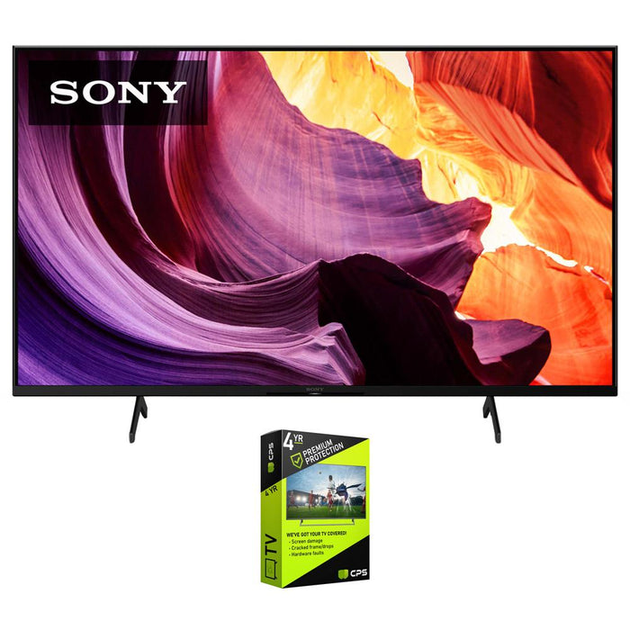 Sony 65" X80K 4K Ultra HD LED Smart TV (2022 Model) w/ 4 Year Extended Warranty