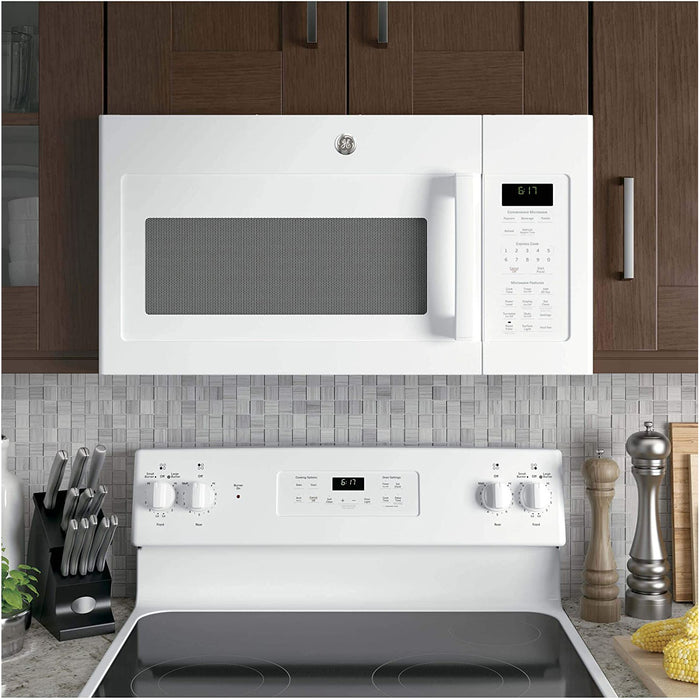 GE 1.7 Cu. Ft. Over-the-Range Microwave Oven, White - JVM6172DKWW