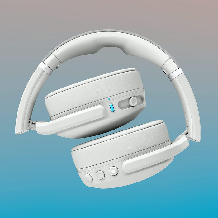 Skullcandy Crusher Evo Wireless Over-Ear Headphones, Light Grey/Blue - S6EVW-P751