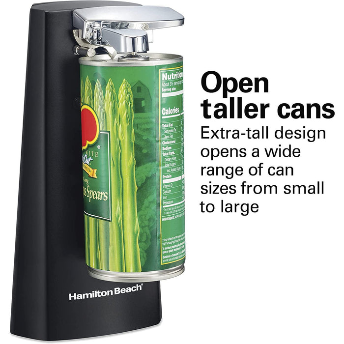 Hamilton Beach Extra-Tall Electric Automatic Can Opener, Black - 76702