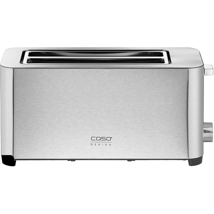 Caso Classico T4 Four-Slice Toaster with Wide Slot and 6 Browning Levels, Stainless