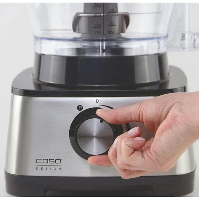 Caso 13-Cup Deluxe Food Processor, 600 Watt, Stainless Steel (13621)