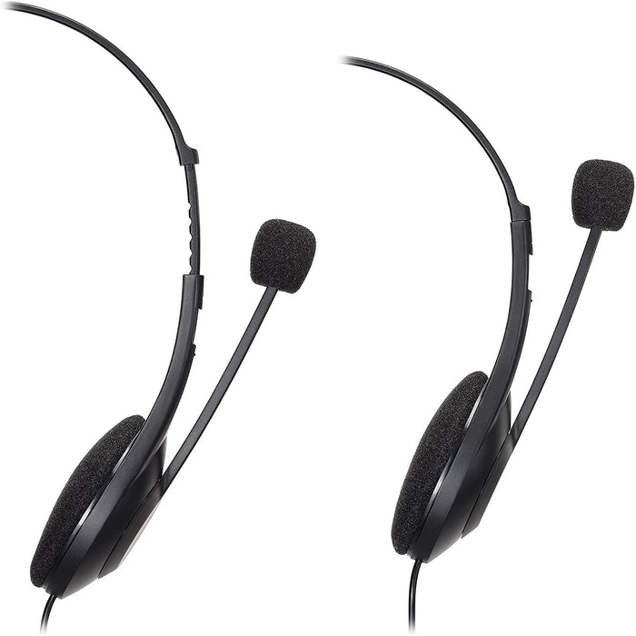 Audio-Technica ATH-102USB Dual-Ear USB Computer Headset, Black