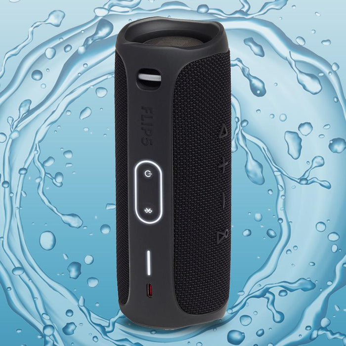 JBL Flip 5 Portable Waterproof Bluetooth Speaker (Black) Bundle with Power Bank