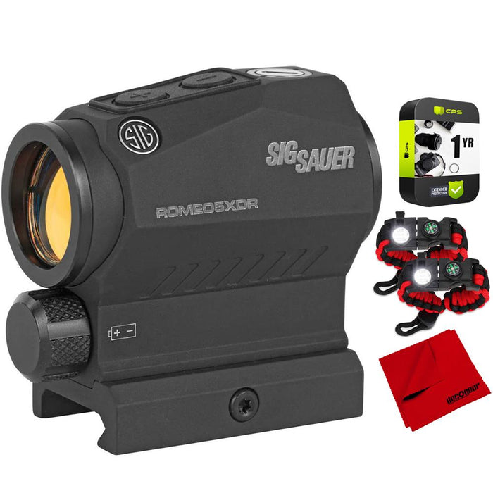 Sig Sauer 1x20mm Red Dot Sight 2 MOA Dot/65 MOA Circle Dot Black+Tactical Bundle