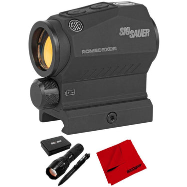 Sig Sauer ROMEO5XDR 1x20mm Red Dot Sight, 2 MOA w/ Tactical Accessory Bundle