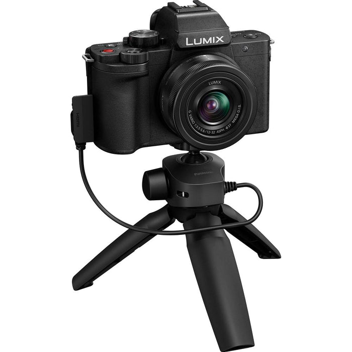 Panasonic LUMIX G100 Mirrorless Camera 4K Vlogging Kit w/ 12-32mm Lens + Tripod - Open Box