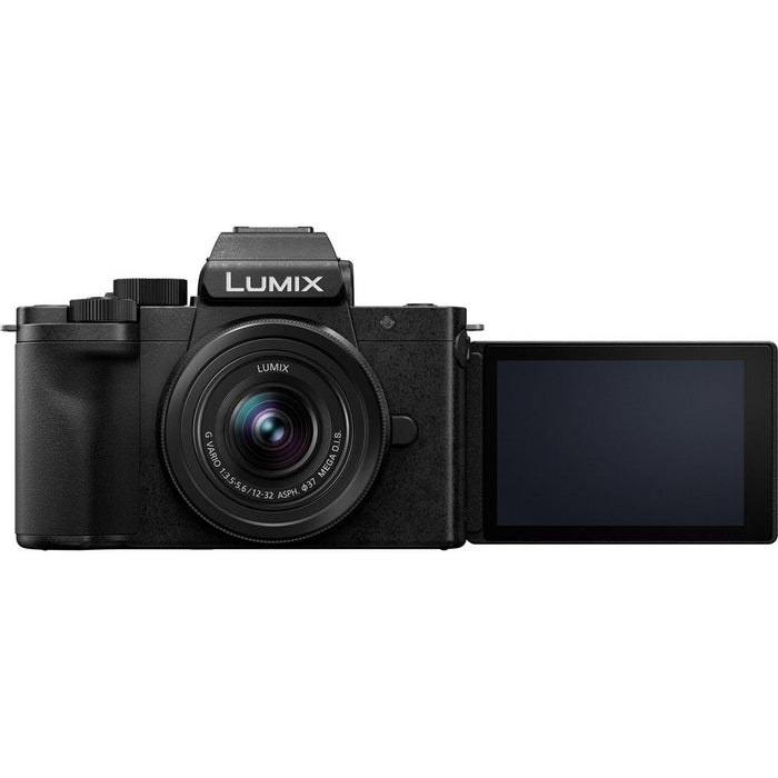 Panasonic LUMIX G100 Mirrorless Camera 4K Vlogging Kit w/ 12-32mm Lens + Tripod - Open Box