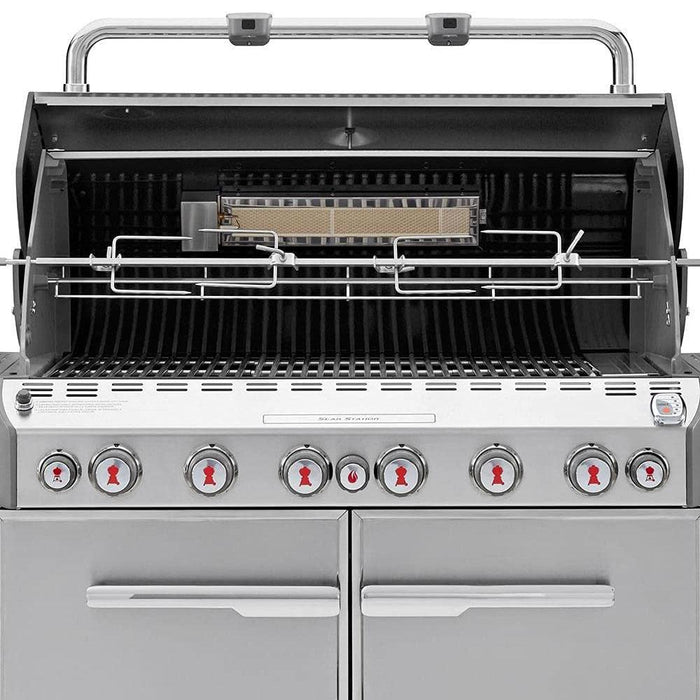 Weber Grill Center Liquid Propane Stainless Steel with 2 Year Extended Warranty