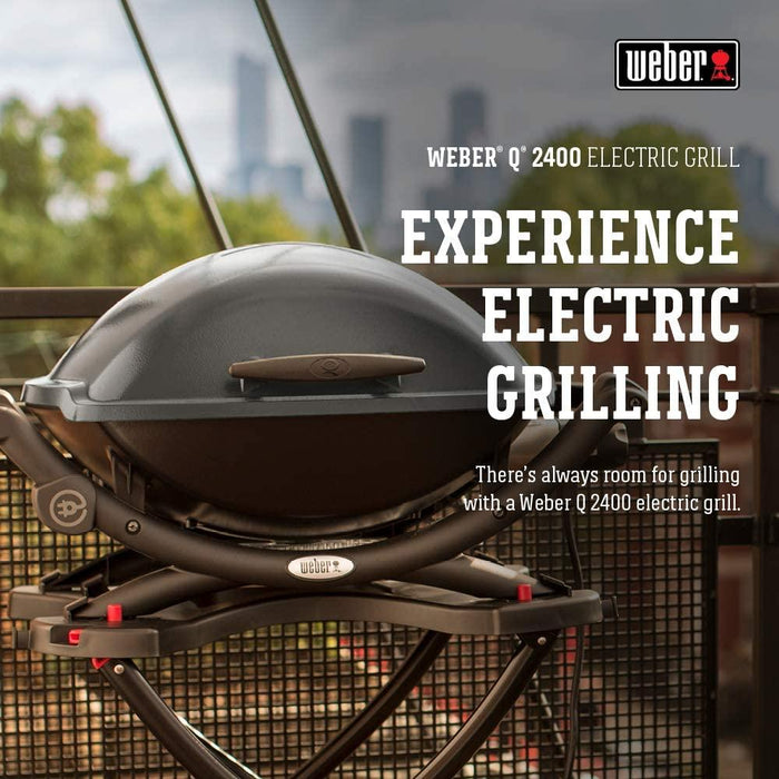 Weber Q 2400 Electric Grill Black with 2 Year Extended Warranty