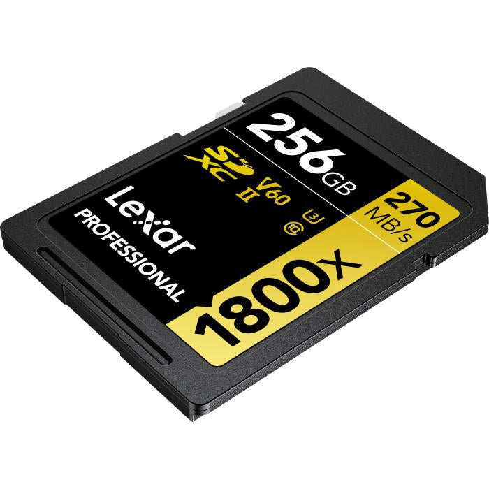 Lexar Professional 1800x SDXC UHS-II Card GOLD Series 256GB - (4-Pack)