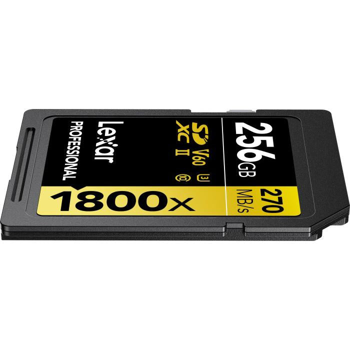 Lexar Professional 1800x SDXC UHS-II Card GOLD Series 256GB - (4-Pack)