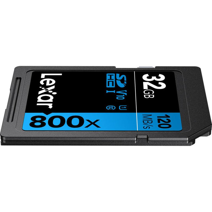 Lexar 32GB High-Performance 800x UHS-I SDHC Memory Card BLUE Series - (3-Pack)
