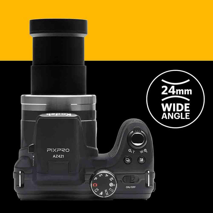 Kodak PIXPRO Astro Zoom AZ421-BK 16MP Digital Camera, 42X Optical Zoom, 3" LCD Black