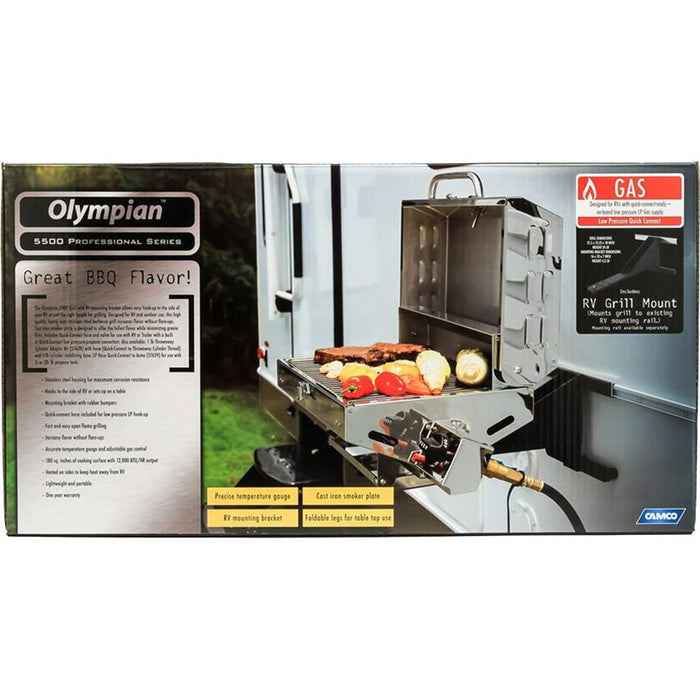 Camco Olympian 5500 Stainless Steel RV Grill - Open Box