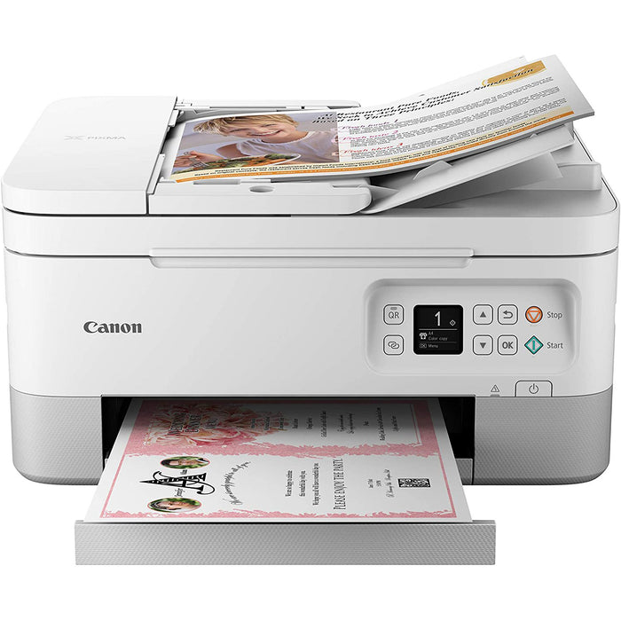 Canon PIXMA TR7020a Wireless Inkjet All-in-One Printer - White