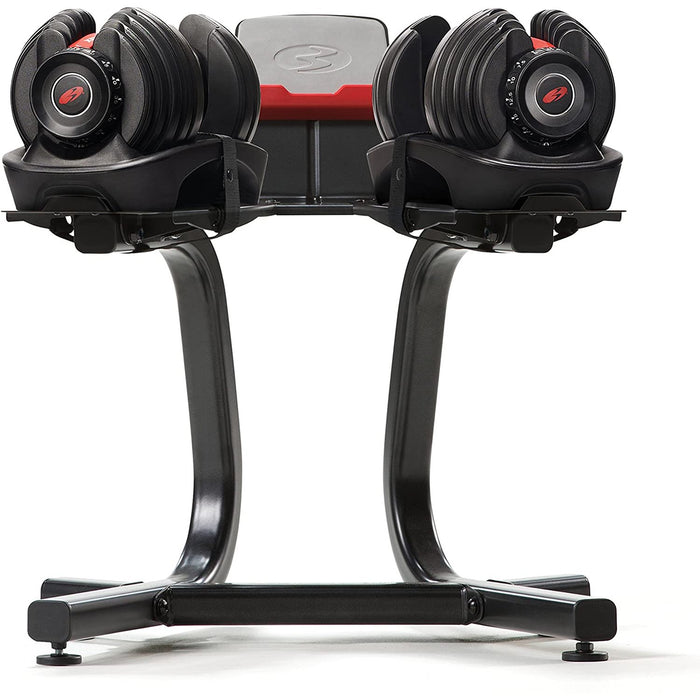 Bowflex SelectTech Dumbbell Stand with Media Rack 100584 + Fitness Bundle