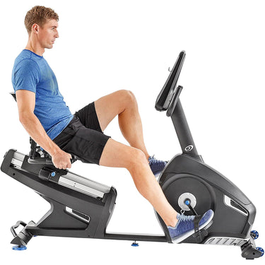 Nautilus R616 Recumbent Stationary Exercise Bike + Fitness + Massager Bundle