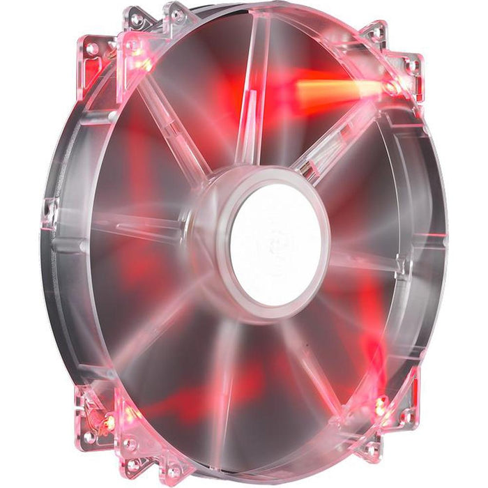Cooler Master R4-LUS-07AR-GP MegaFlow 200 Sleeve Bearing 200mm Silent Fan, Red LED