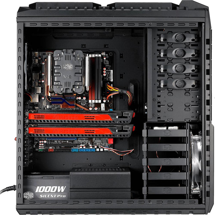 Cooler Master RC-942-KKN1 HAF X Full Tower Gaming Computer Case, Midnight Black